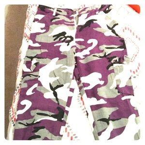 Purple camo pants